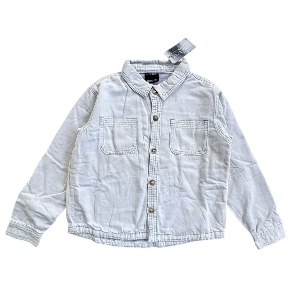 NWT Little Bipsy Light Blue Lined Denim Jacket 7